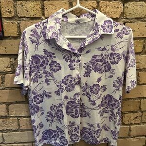 Floral Purple Women's Top